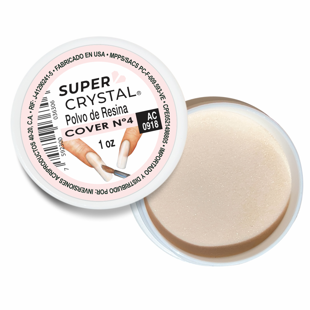 Cover 4 de 1 Oz – Polvo de Resina para Uñas – Super Crystal
