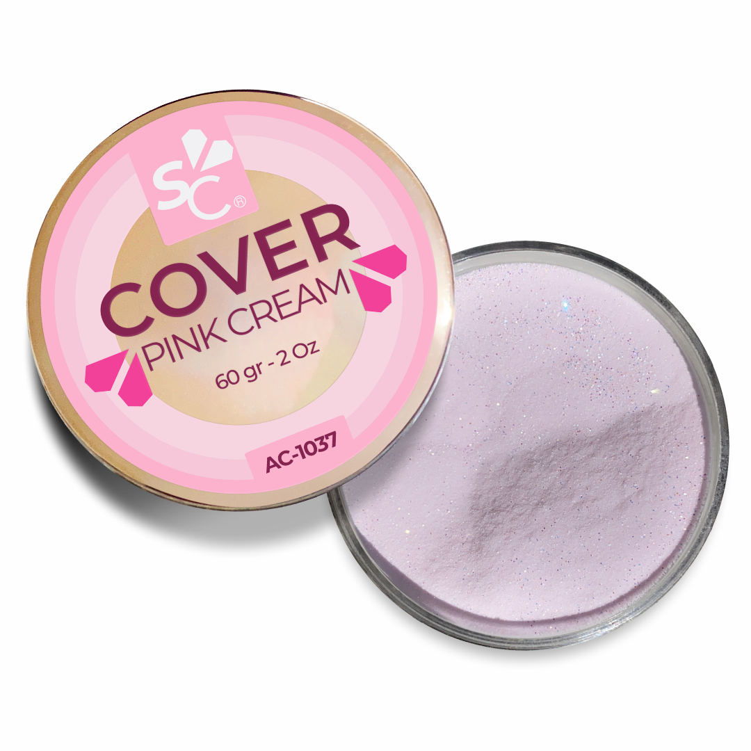 Cover 15 Pink Cream de 60 gr / 2 Oz – Polvo de Resina para Uñas – Super Crystal