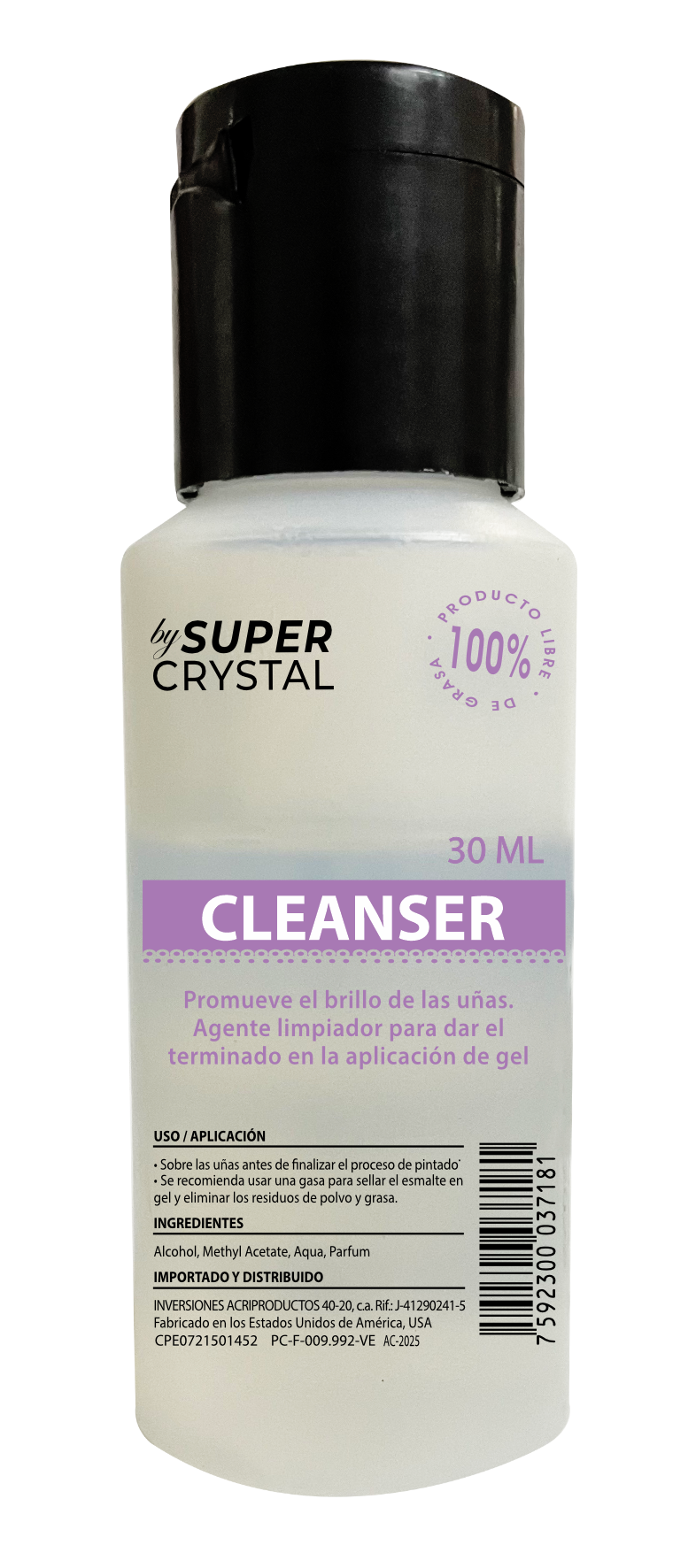 Cleanser Limpiador para Uñas – Super Crystal