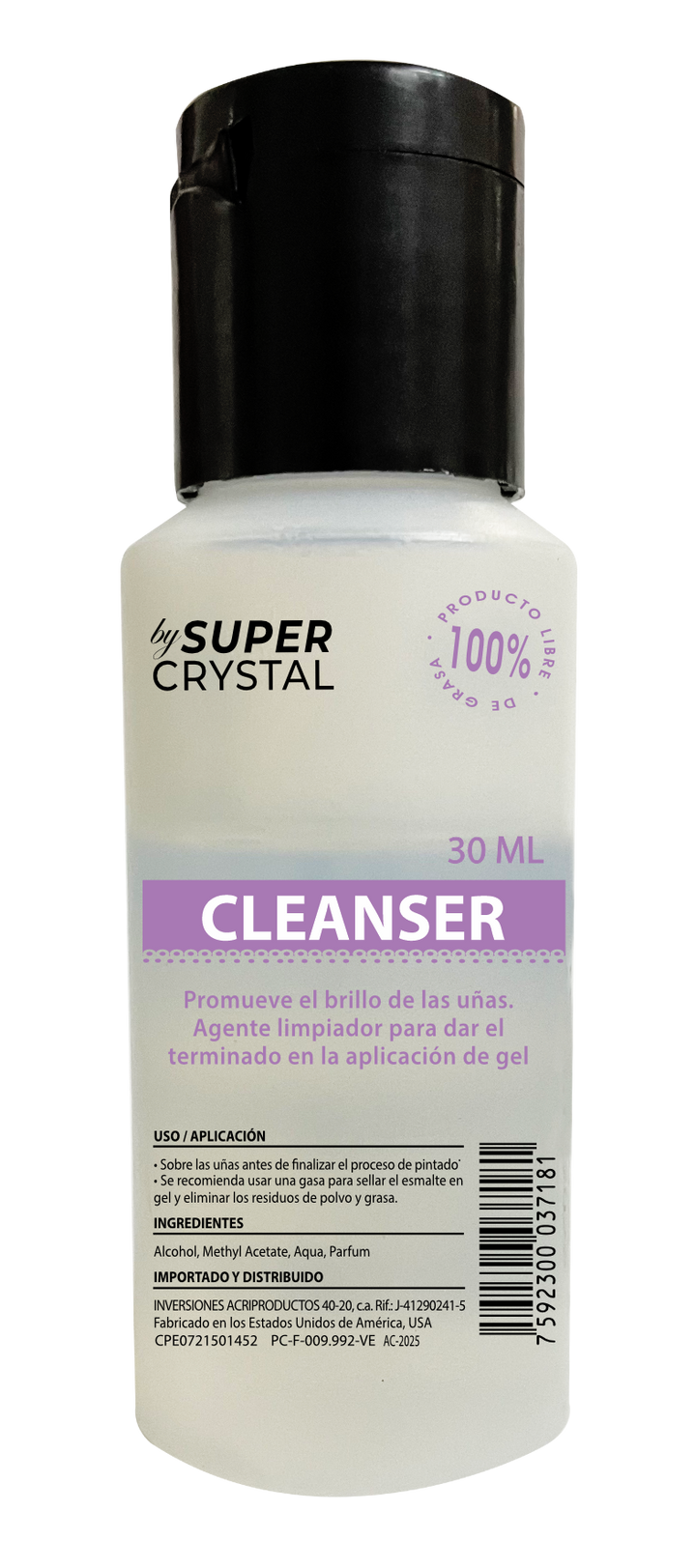 Cleanser Limpiador para Uñas – Super Crystal