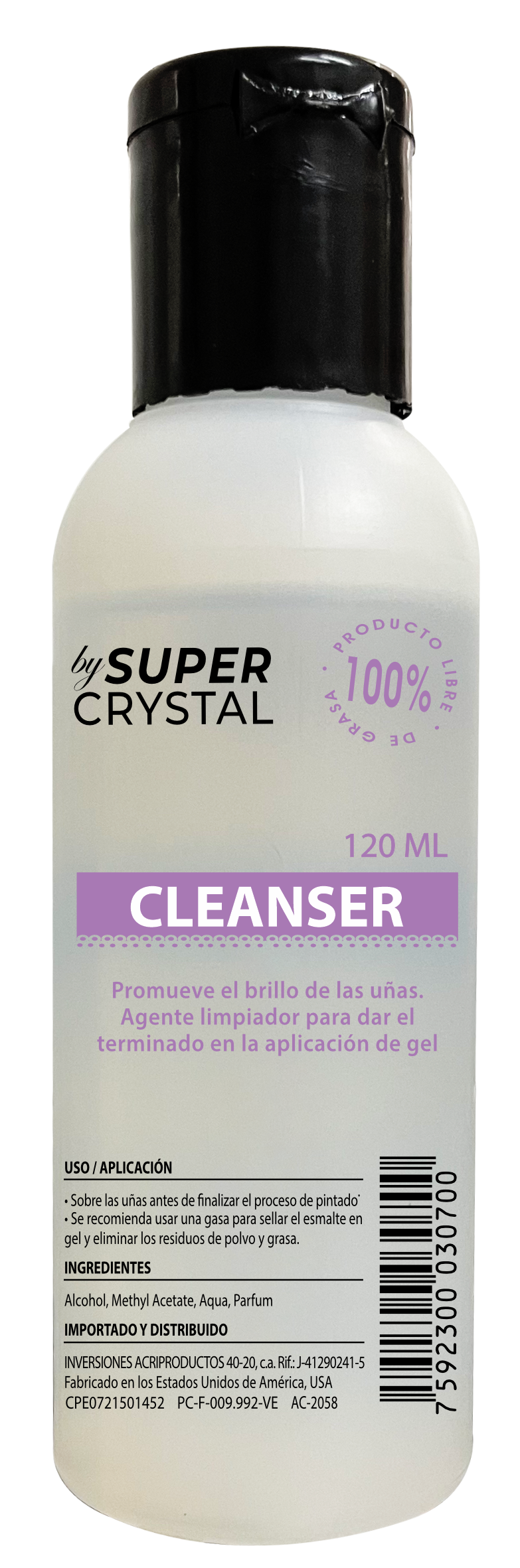 Cleanser Limpiador para Uñas – Super Crystal