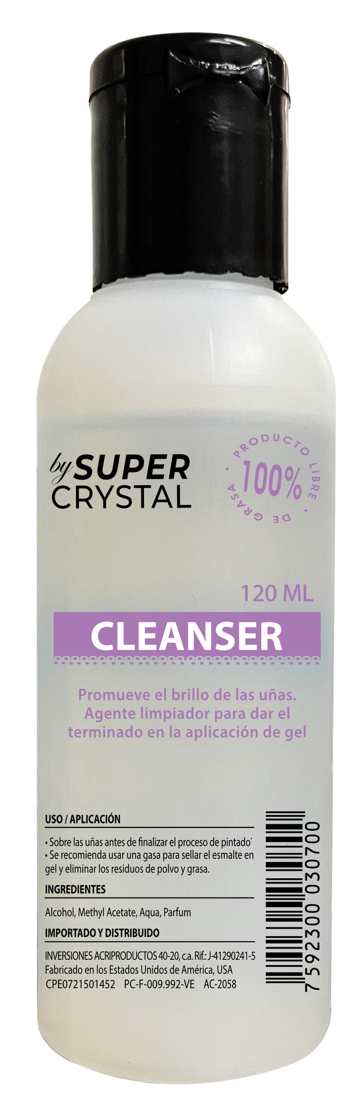 Cleanser Limpiador para Uñas – Super Crystal