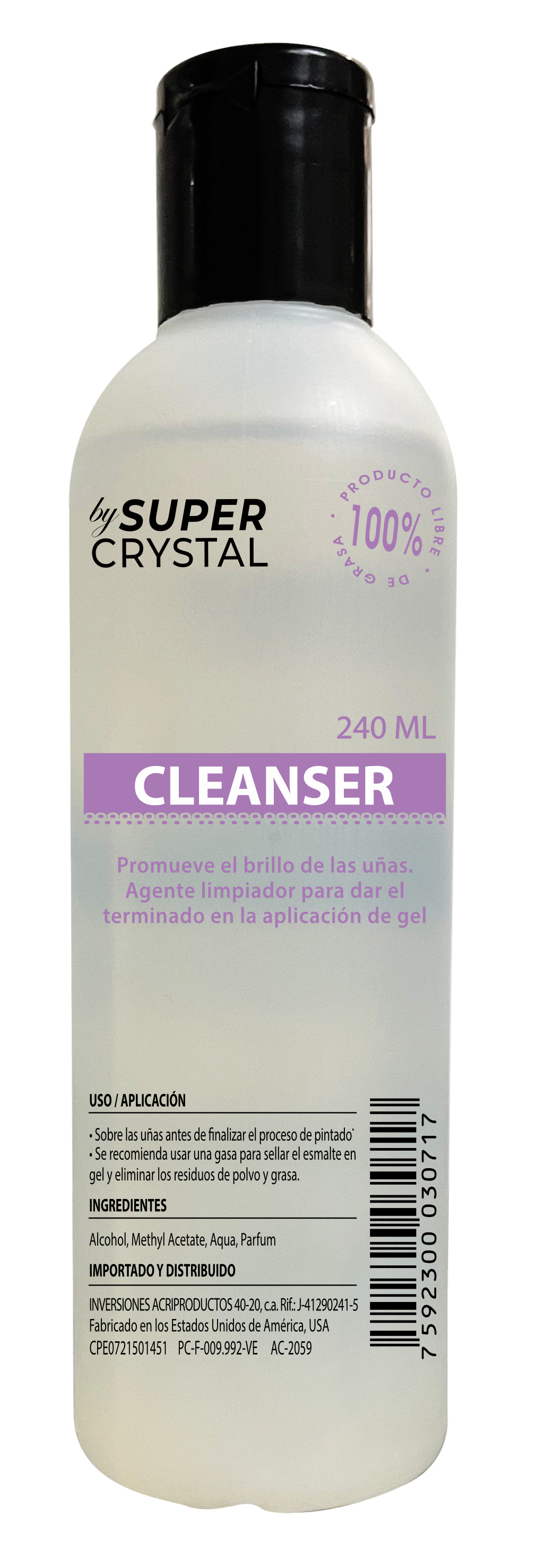 Cleanser Limpiador para Uñas – Super Crystal