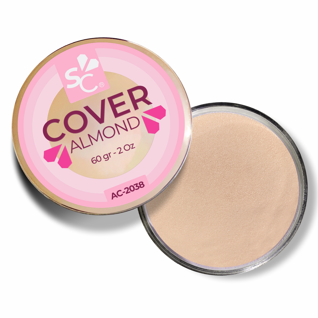 Cover 9 Almond de 60 gr / 2 Oz – Polvo de Resina para Uñas – Super Crystal