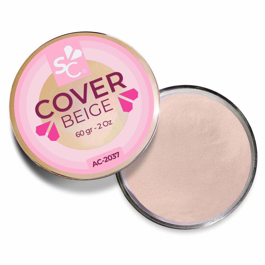 Cover 8 Beige de 60 gr / 2 Oz – Polvo de Resina para Uñas – Super Crystal