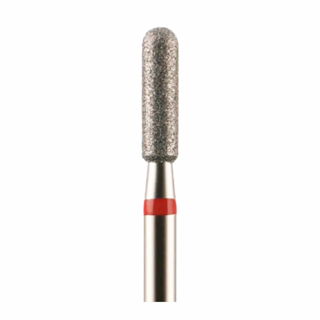 Broca Torpedo Punta de Diamante Grano Rojo de Tungsteno para Taladro de Manicura