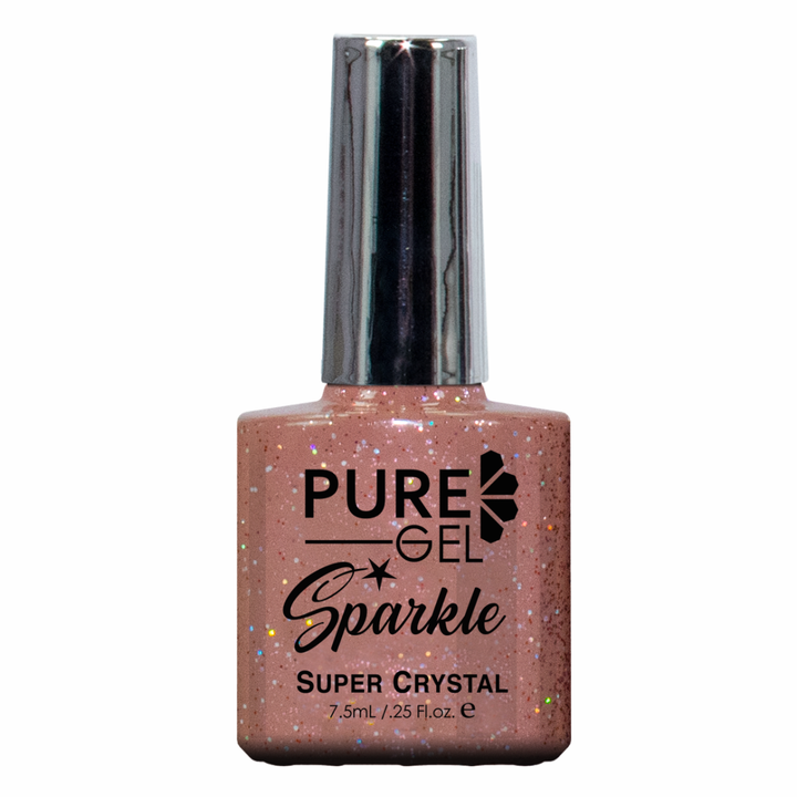 Pure Gel Sparkle Champagne Glitter 7,5 ml – Esmalte Semi-Permanente para Uñas