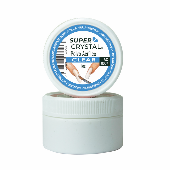 Polvo Acrílico Clear para Uñas – Super Crystal