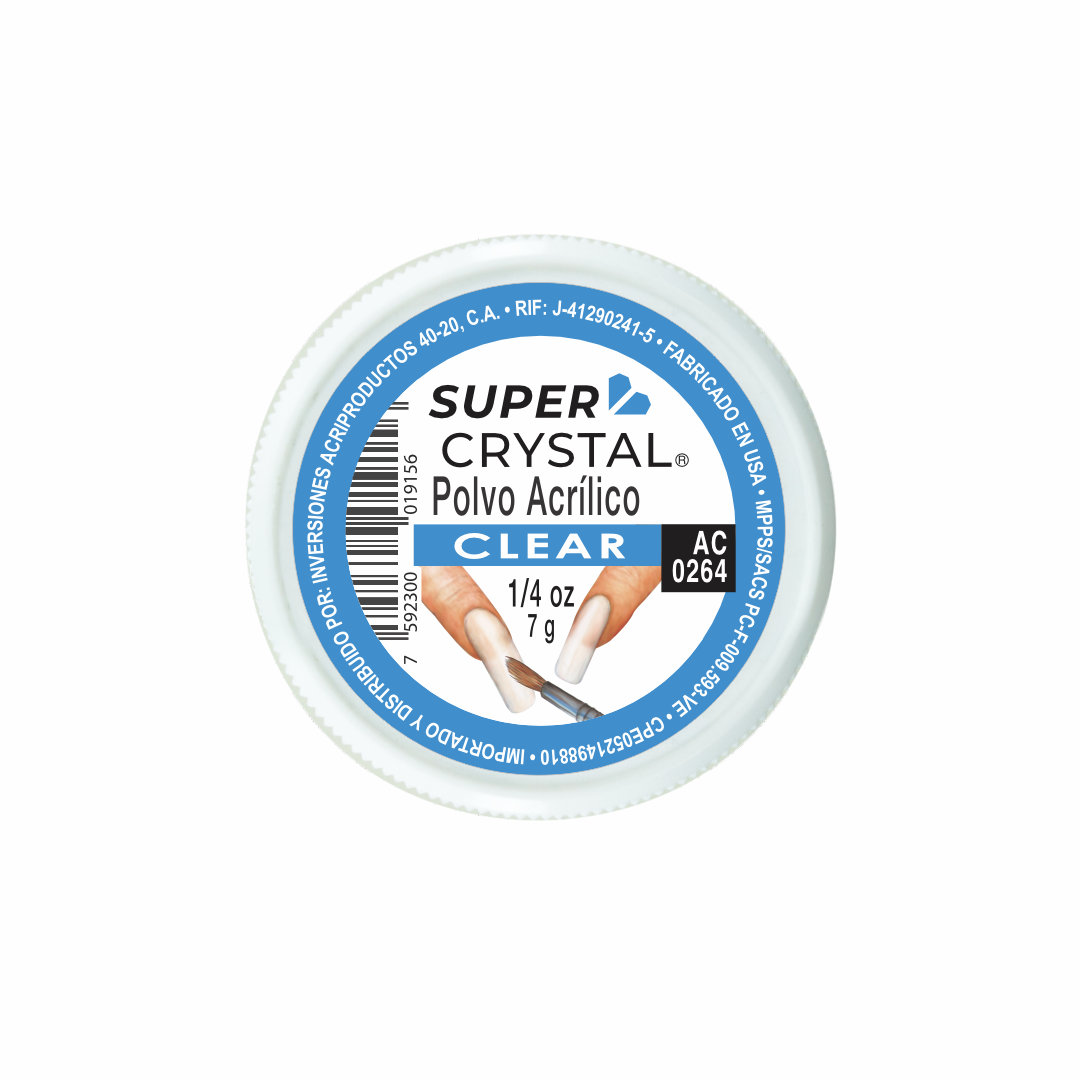 Polvo Acrílico Clear para Uñas – Super Crystal