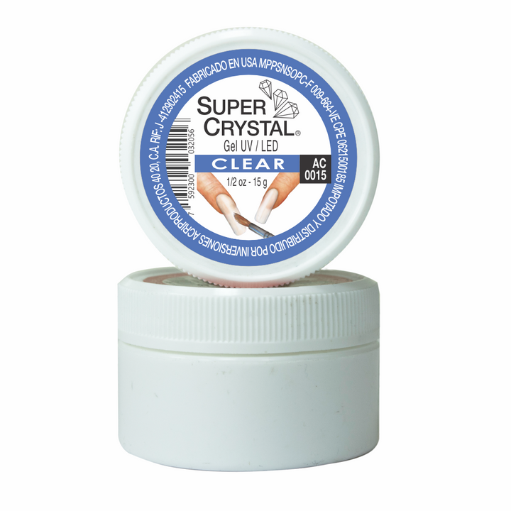 Gel UV/LED Clear para Uñas Acrílicas – Super Crystal