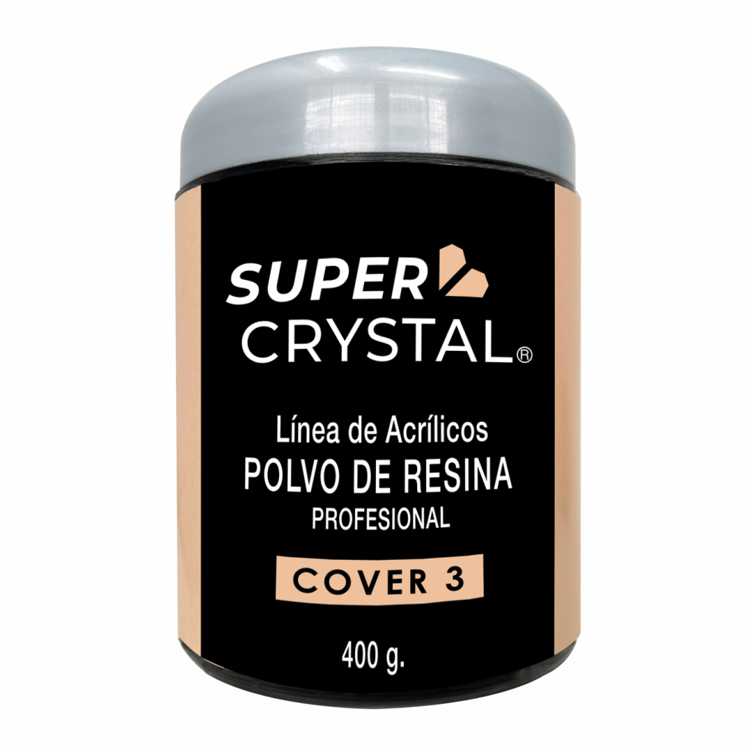 Polvo de Resina Cover 3 para Uñas – Super Crystal