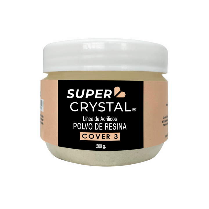 Polvo de Resina Cover 3 para Uñas – Super Crystal