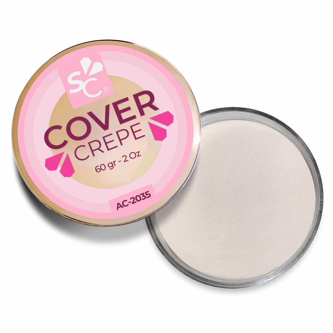 Cover 6 Crepe de 60 gr / 2 Oz – Polvo de Resina para Uñas – Super Crystal