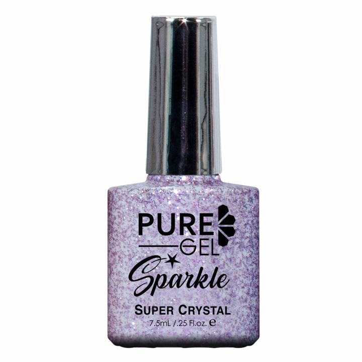 Pure Gel Sparkle Frosty Violet Glitter 7,5 ml – Esmalte Semi-Permanente para Uñas