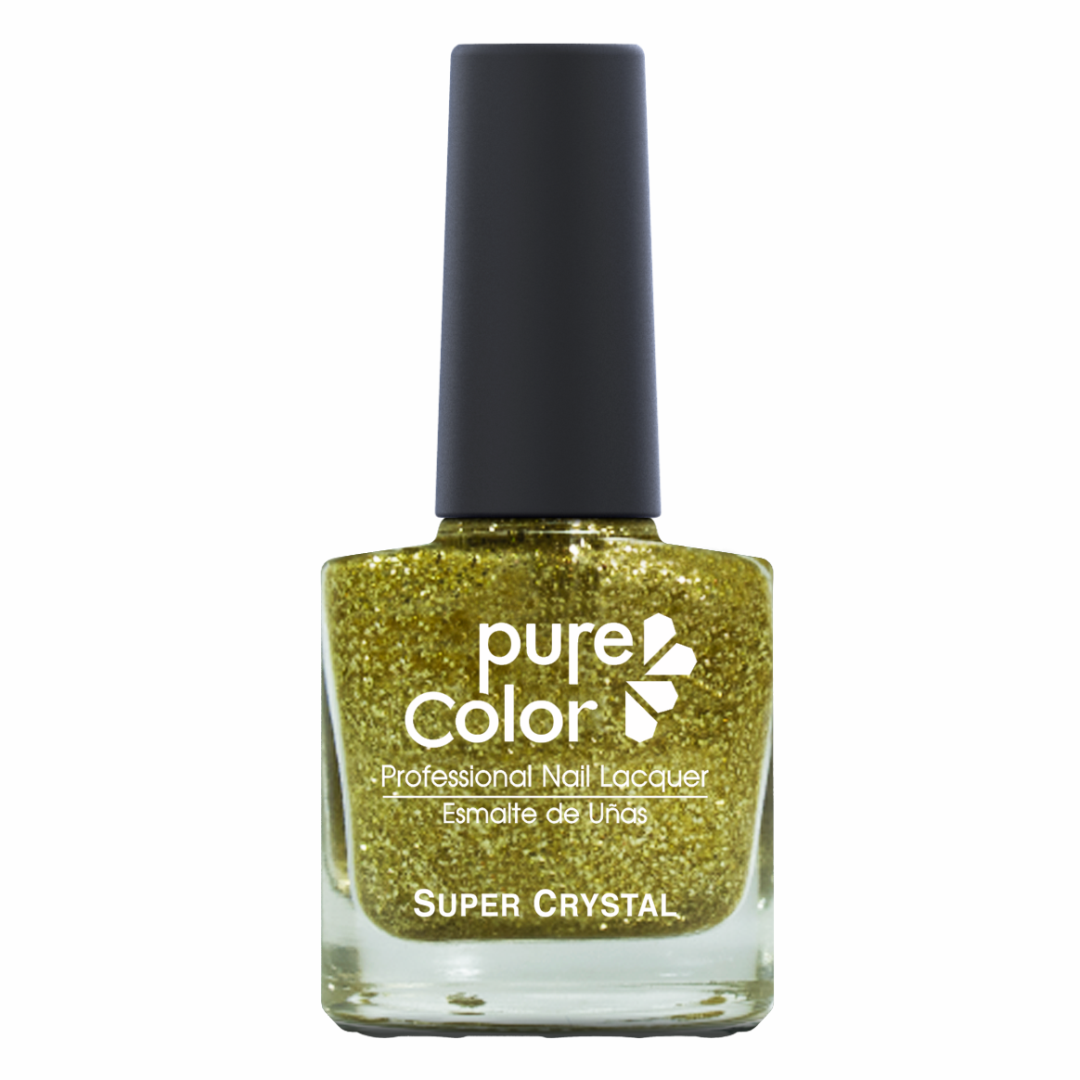 Pure Color Sparkle Gold Glitter de 7,5 ml – Esmalte para Uñas