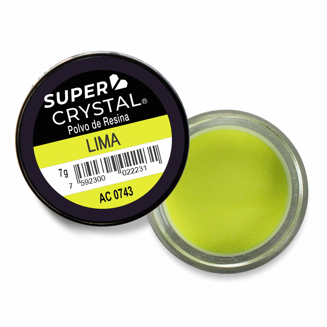 Polvo de Resina Lima de 7 gr. para Uñas Acrílicas – Super Crystal