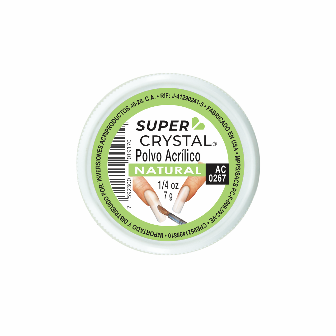 Polvo Acrílico Natural para Uñas – Super Crystal