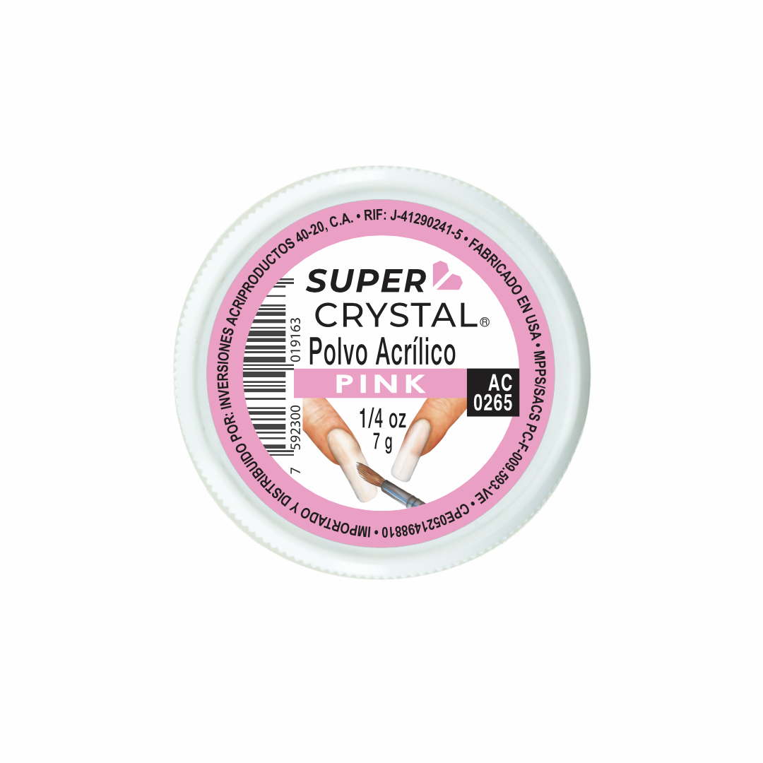 Polvo Acrílico Pink para Uñas – Super Crystal