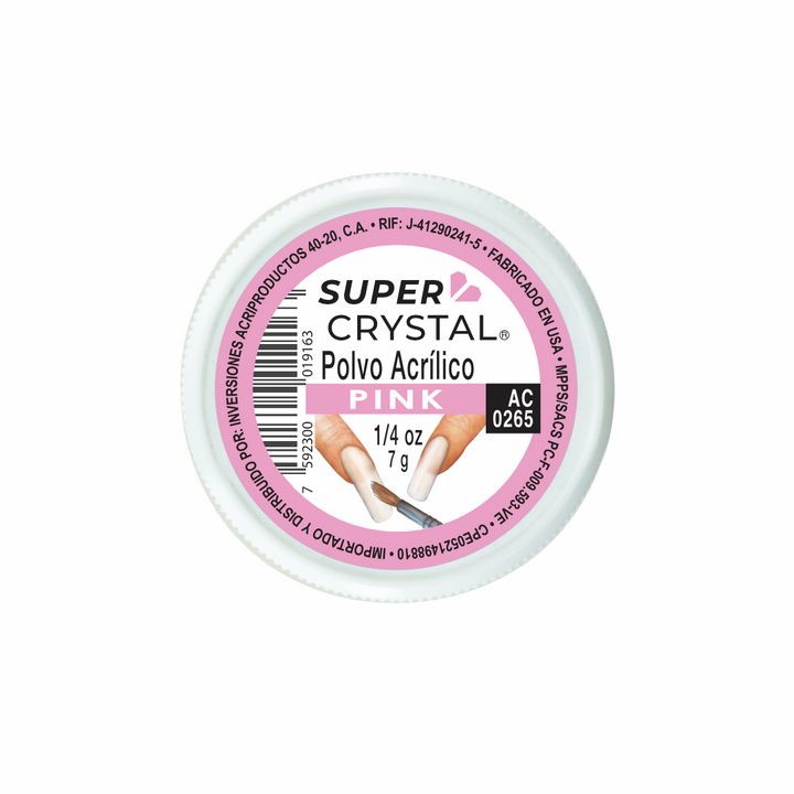 Polvo Acrílico Pink para Uñas – Super Crystal