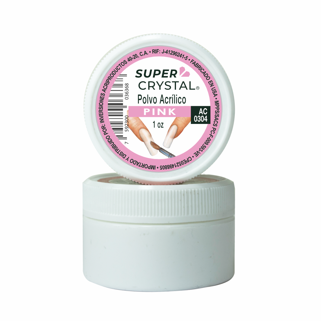 Polvo Acrílico Pink para Uñas – Super Crystal