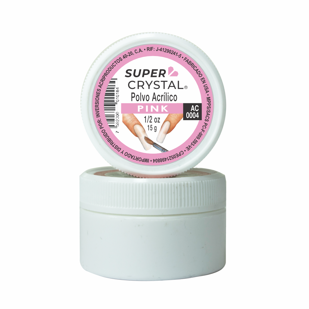 Polvo Acrílico Pink para Uñas – Super Crystal