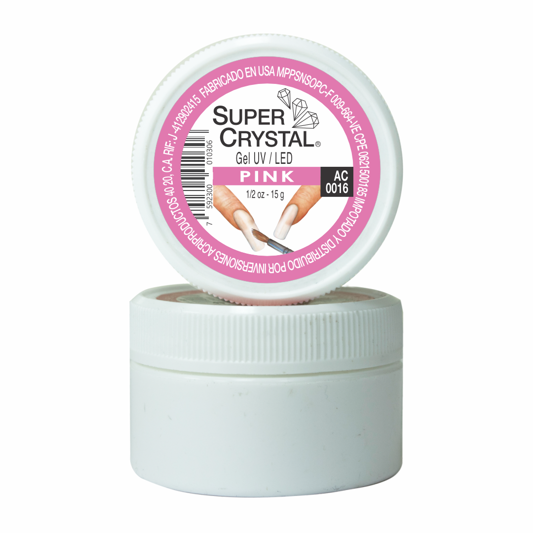 Gel UV/LED Pink para Uñas Acrílicas – Super Crystal