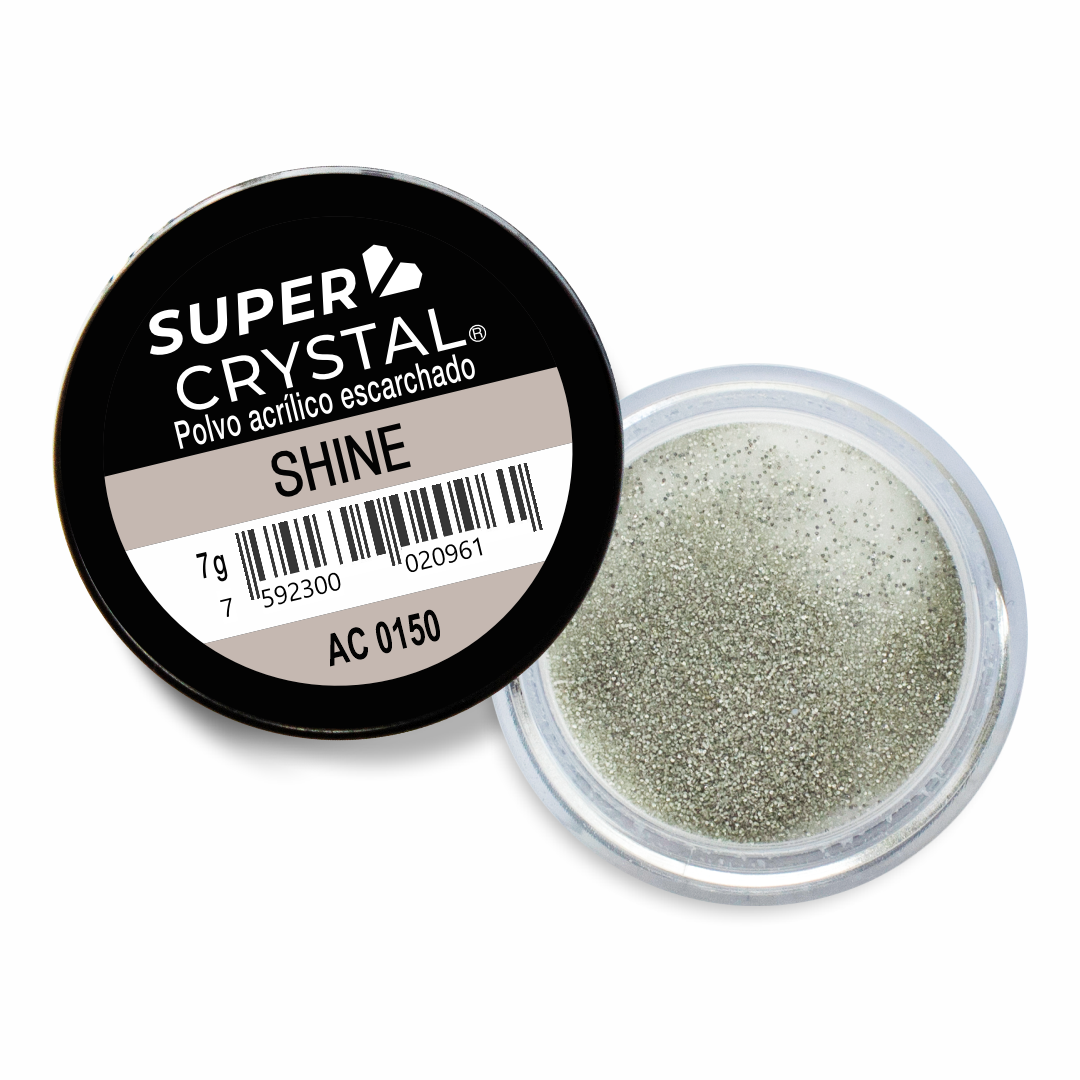 Polvo Acrílico Escarchado Shine de 7 gr. para Uñas Acrílicas – Super Crystal