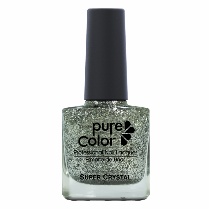 Pure Color Sparkle Silver Glitter de 7,5 ml – Esmalte para Uñas