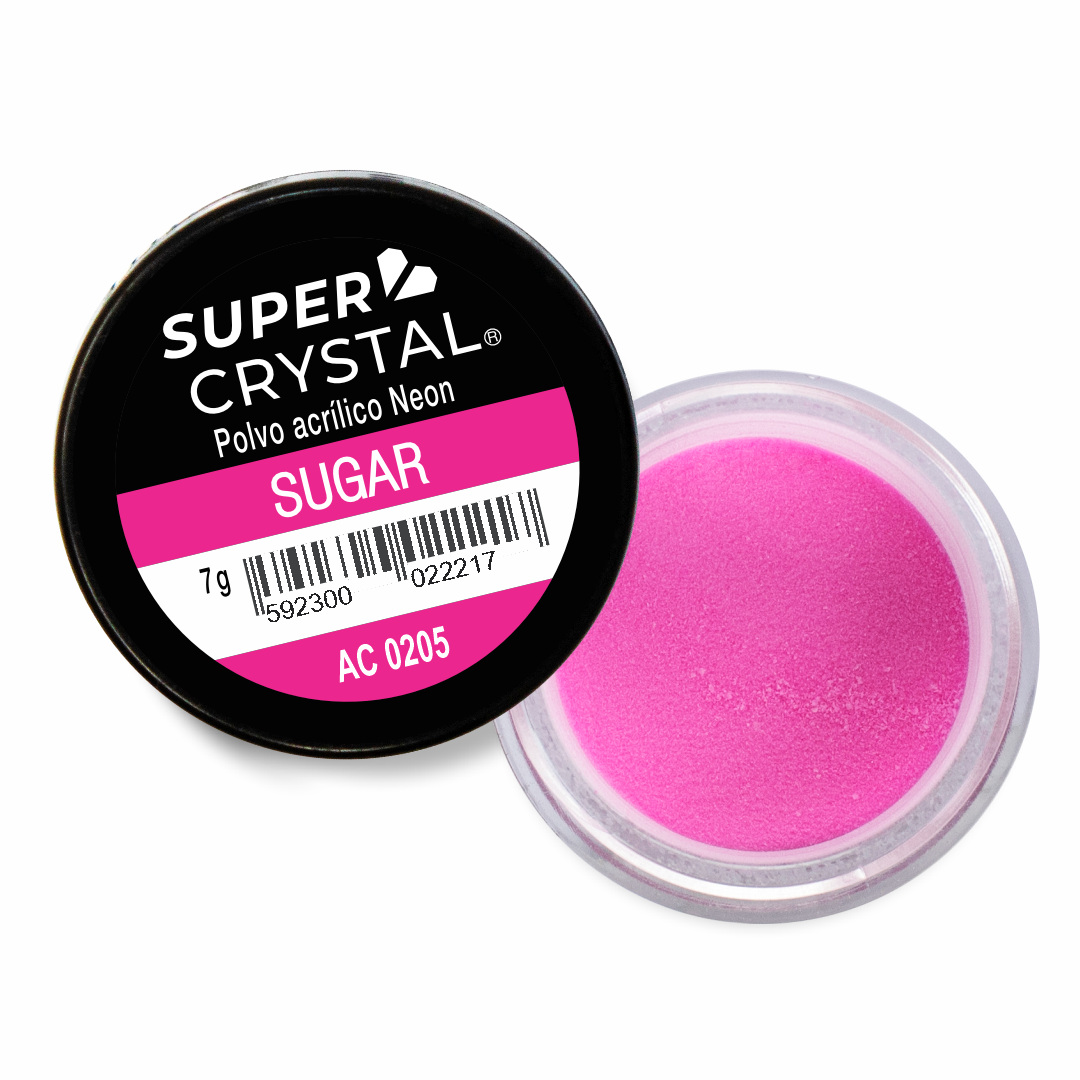 Polvo Acrílico Neón Suger de 7 gr. para Uñas Acrílicas – Super Crystal