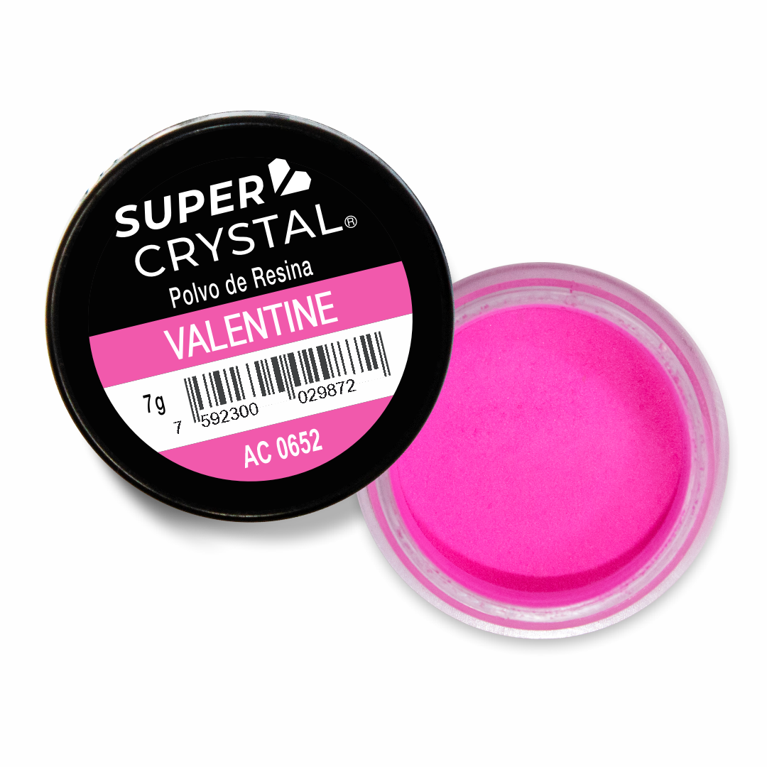 Polvo de Resina Valentine de 7 gr. para Uñas – Super Crystal